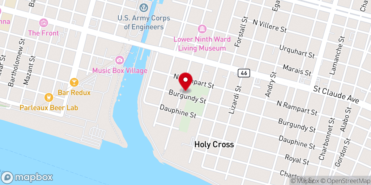 Map showing location of Amozion Baptist Church