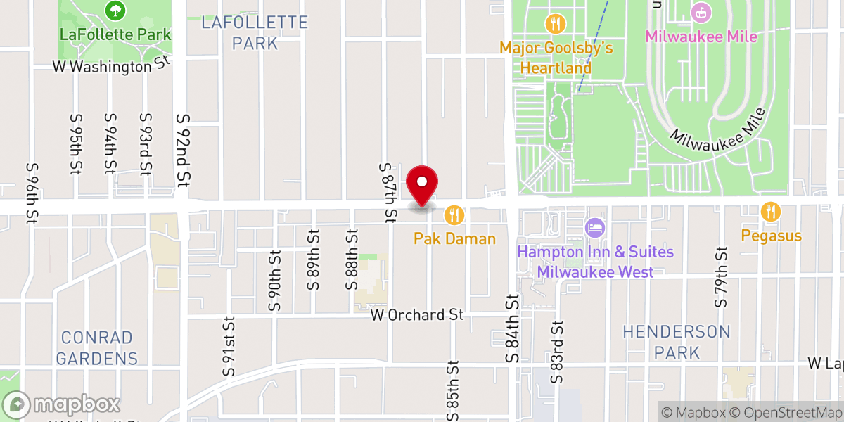 Map showing location of First Spiritualist Church