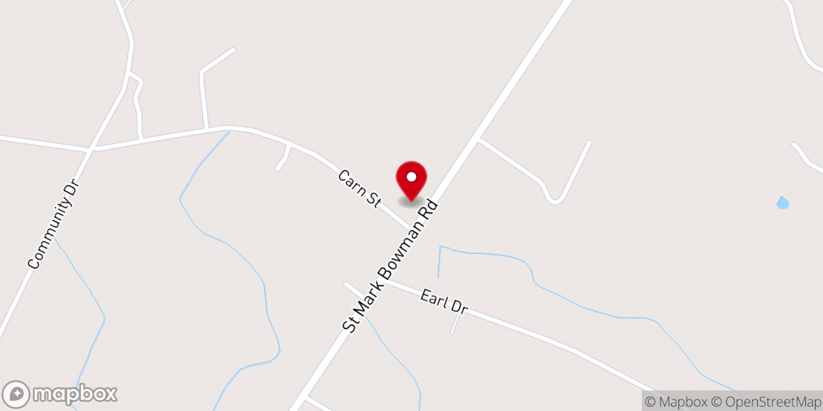 Map showing location of St Mark United Methodist Church