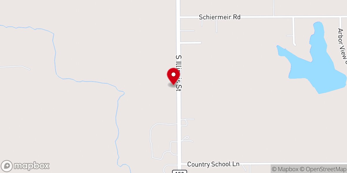 Map showing location of St John Missionary Baptist Church of Lovejoy