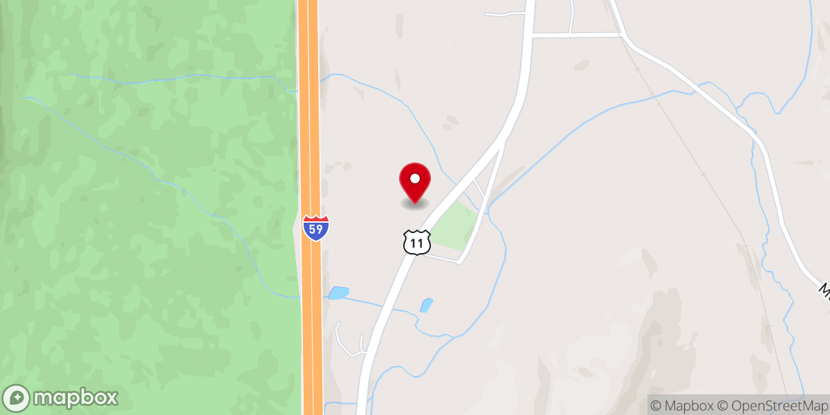 Map showing location of Rising Fawn Church of God