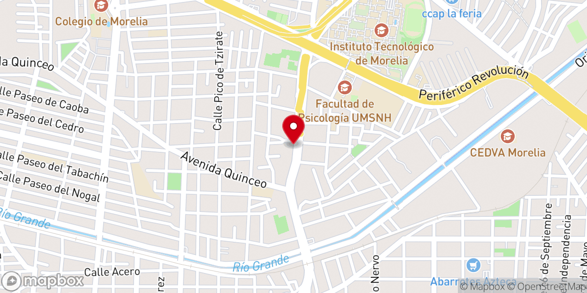 Map showing location of Parroquia Santiago Apóstol