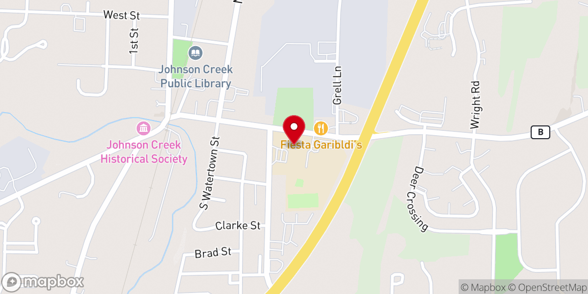 Map showing location of The Crossroads Community Church