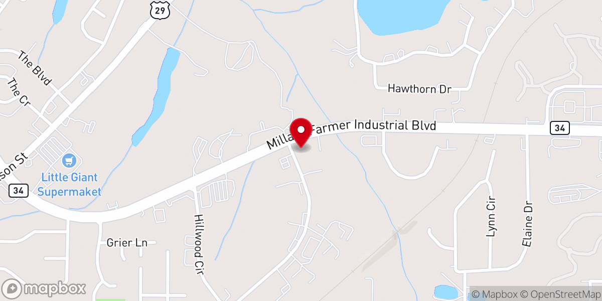 Map showing location of New Dimensions Church