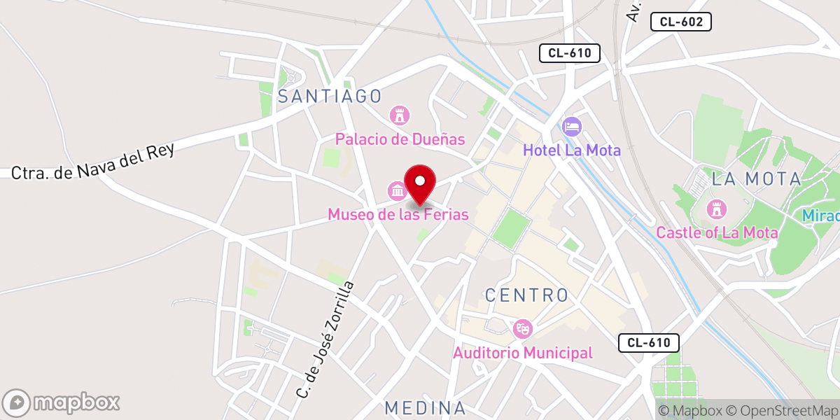 Map showing location of Santuario Diocesano de Nuestra Señora del Carmen (Carmelitas descalzos)