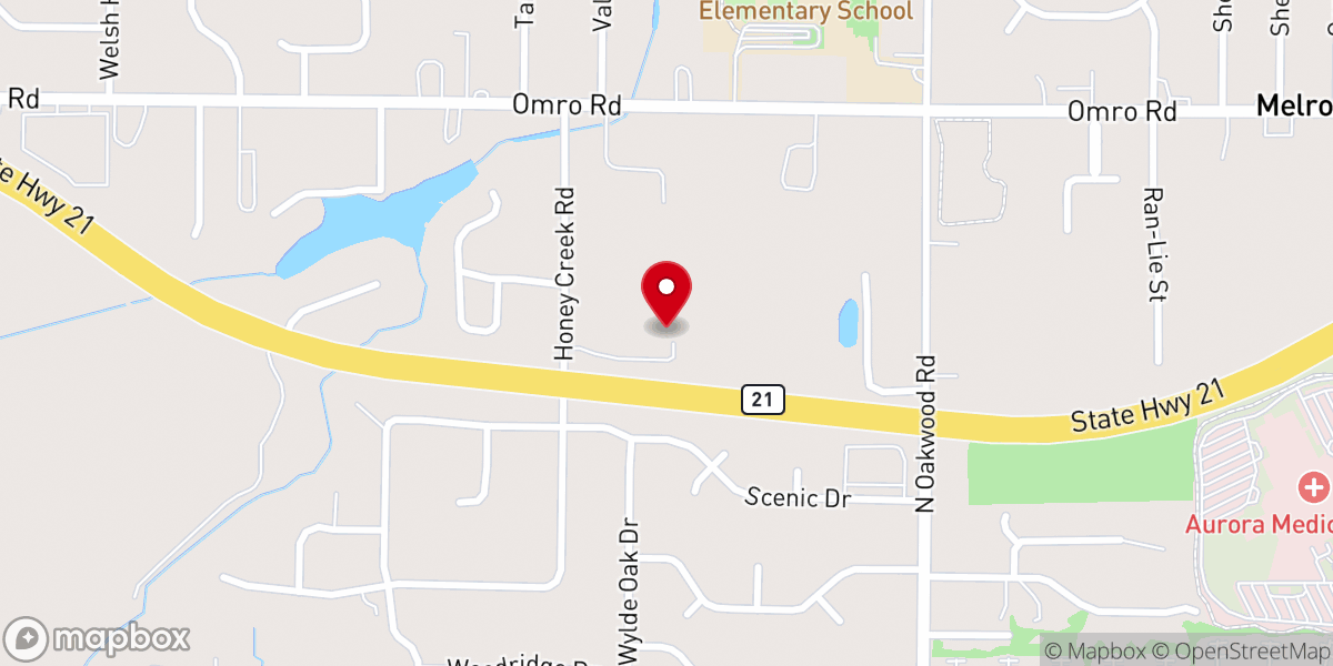 Map showing location of All Saints Lutheran Church