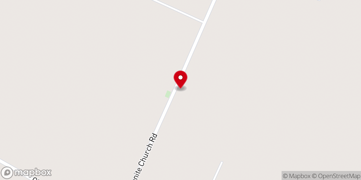Map showing location of Pinecrest Mennonite Church