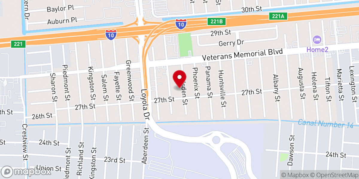 Map showing location of New Hope Community Church