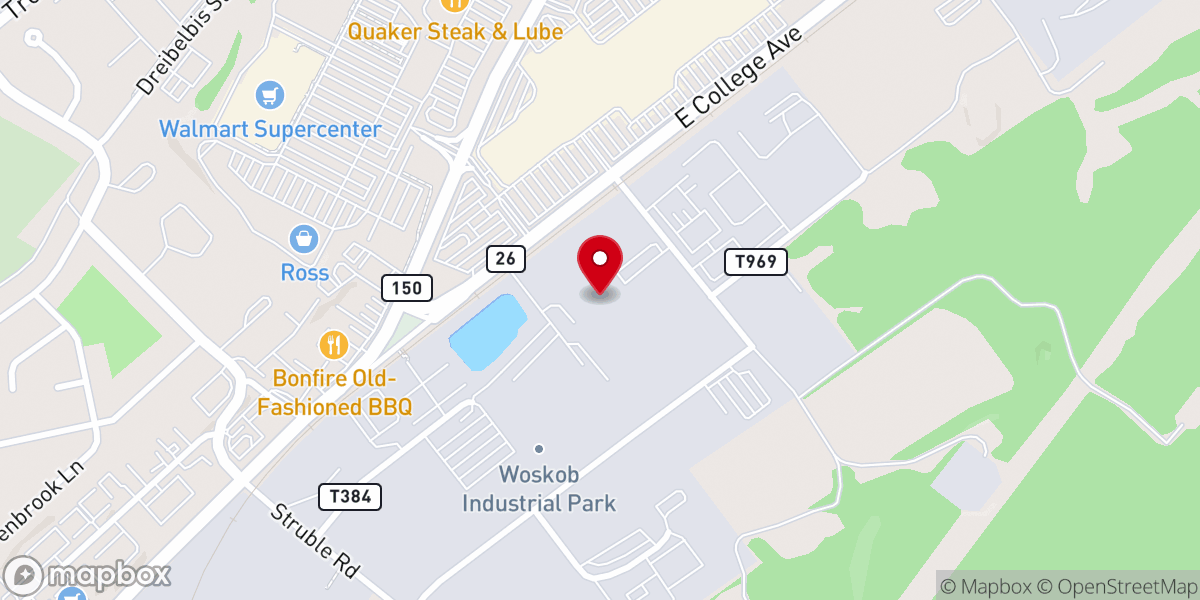 Map showing location of Radiant Life Church