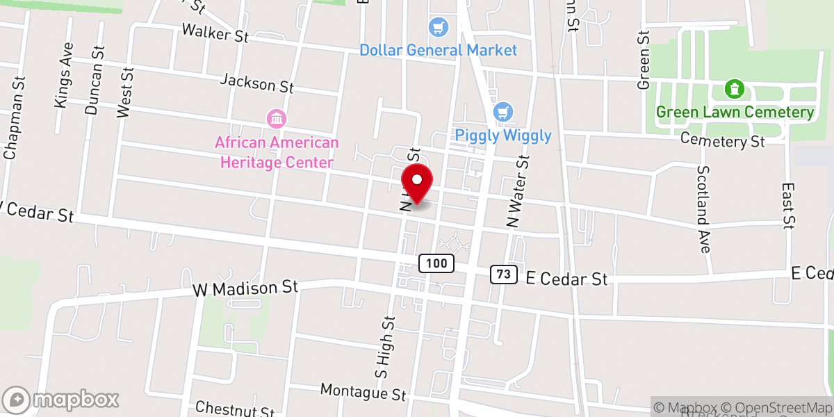 Map showing location of Cornerstone Building