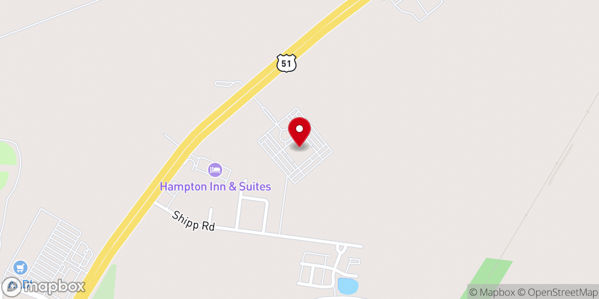 Map showing location of La Uncion Final Millington, TN