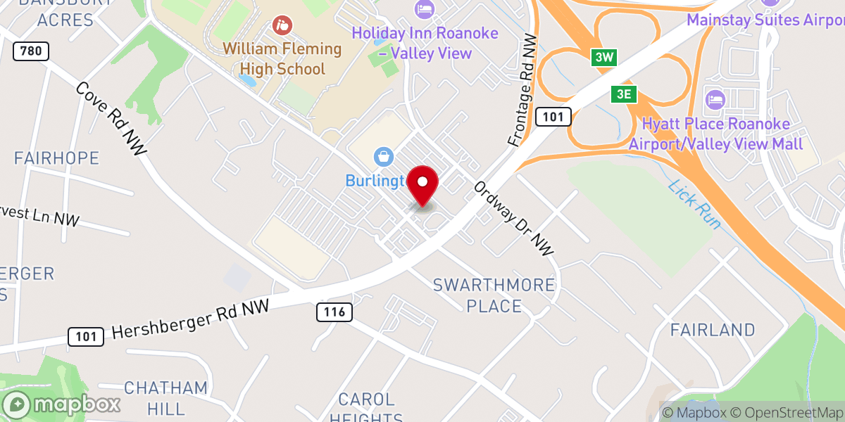 Map showing location of Kingdom Harvest Church International