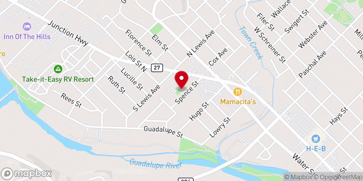Map showing location of Christ Church Presbyterian