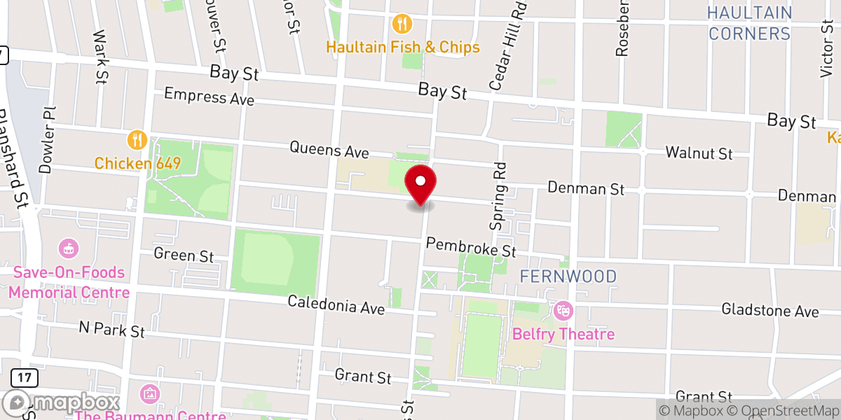 Map showing location of Cornerstone Christian Fellowship