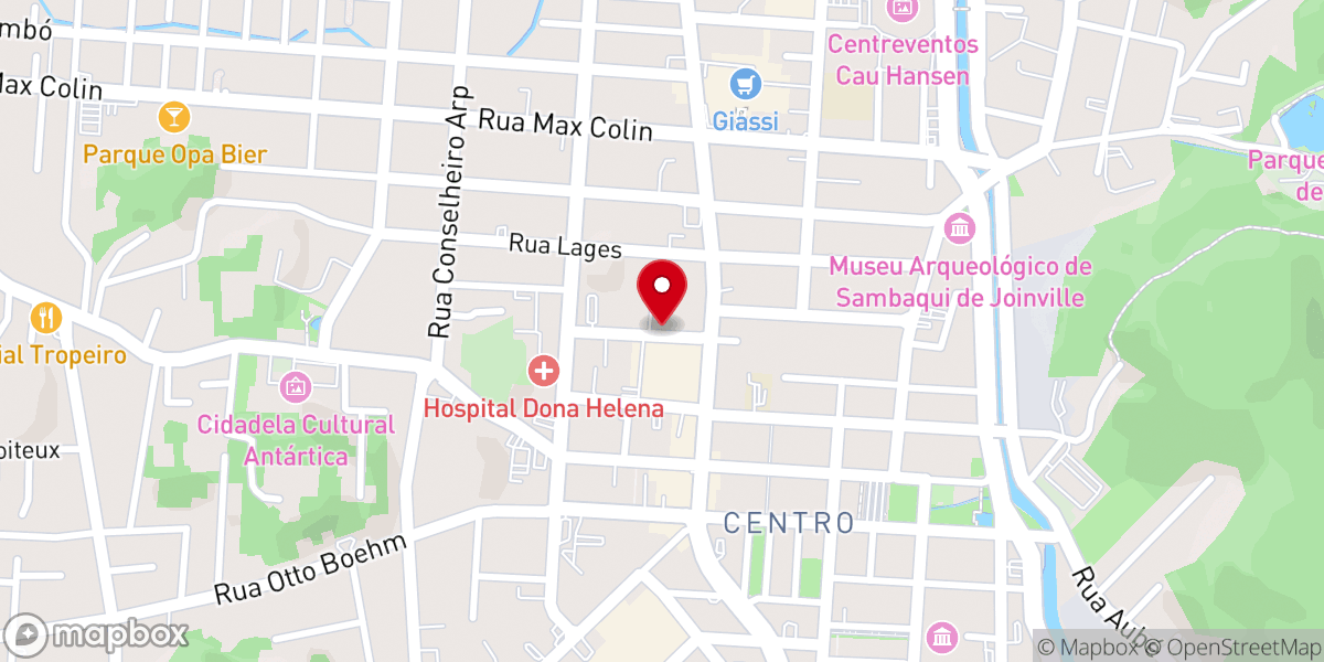 Map showing location of Mais de Cristo Joinville
