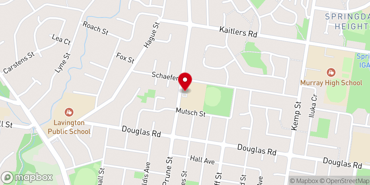 Map showing location of Holy Spirit Church