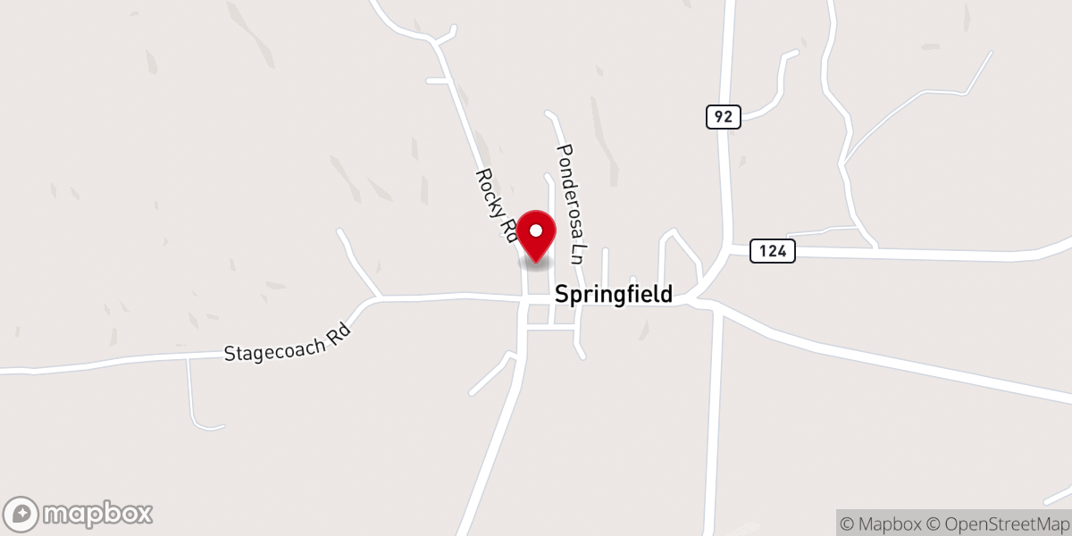 Map showing location of Springfield Methodist Church