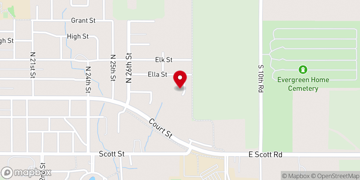 Map showing location of Destiny Church