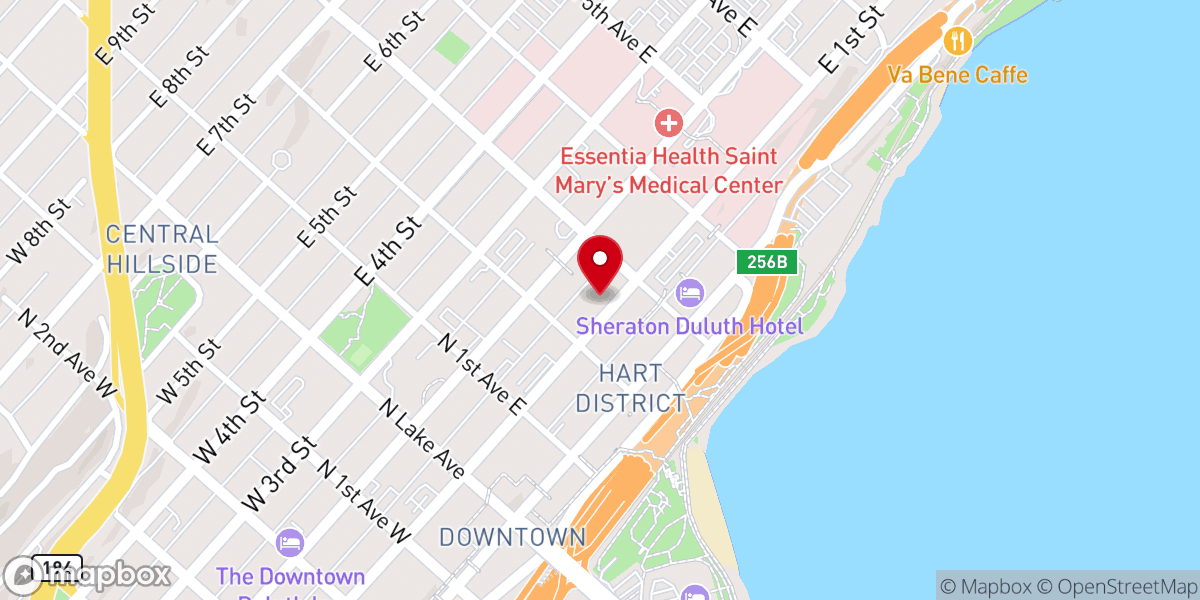 Map showing location of Union Gospel Mission