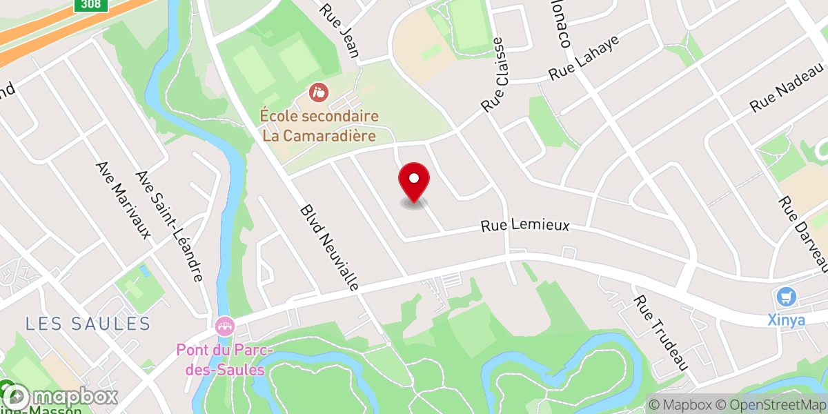 Map showing location of Avenue du Couvent