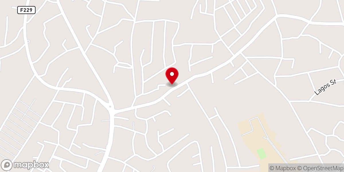 Map showing location of Assemblies Of God Chruch