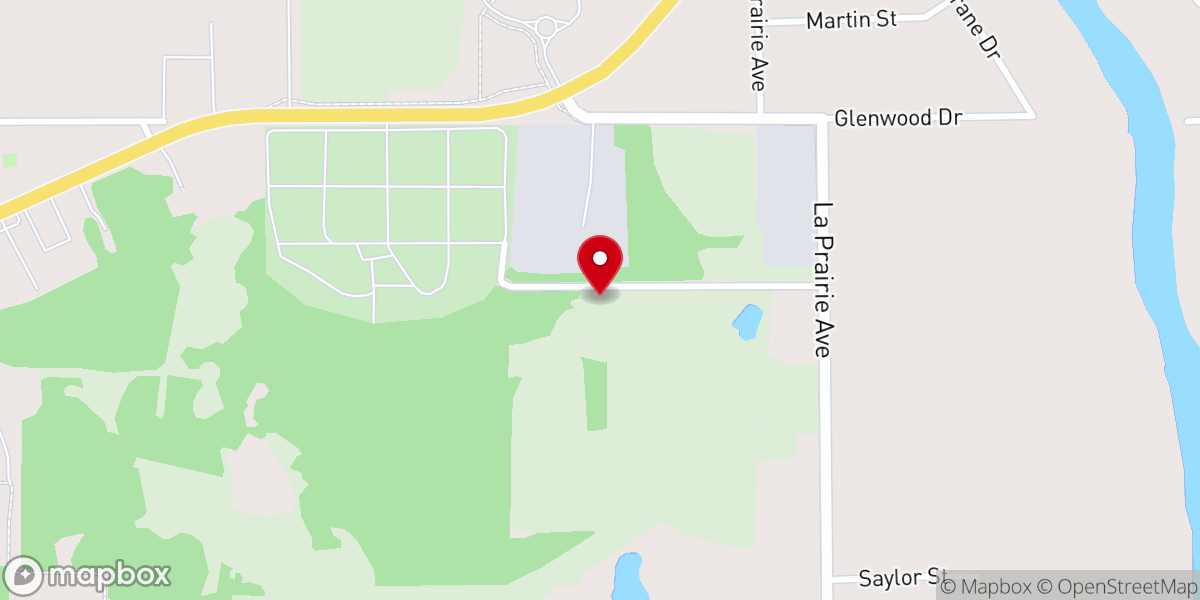 Map showing location of Northland Bible Baptist Church