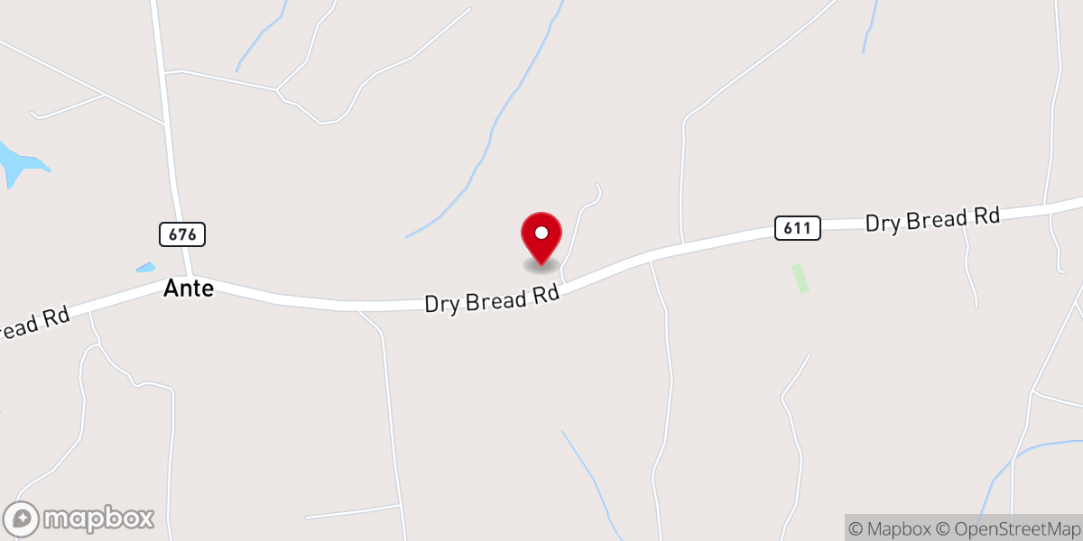 Map showing location of Mount Vernon Church