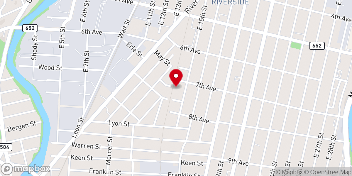 Map showing location of Iglesia Cristiana Amor Y Restauracion