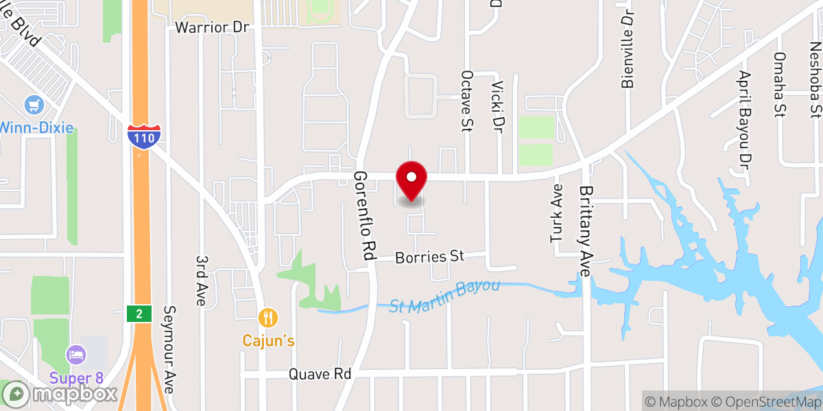 Map showing location of Sacred Heart Catholic Church