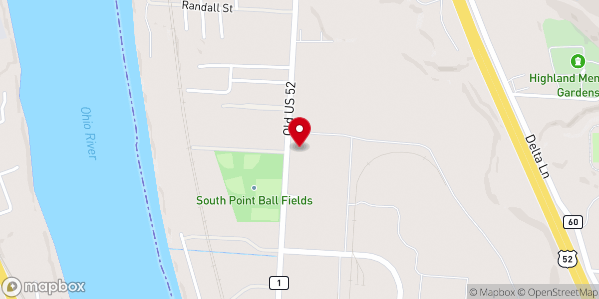 Map showing location of Signarama River Cities (South Point), OH