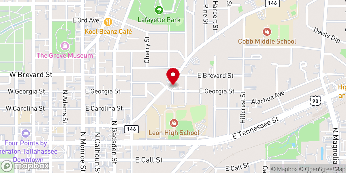 Map showing location of Life Change Church of God