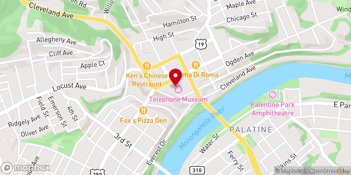 Map showing location of citychurchfairmont