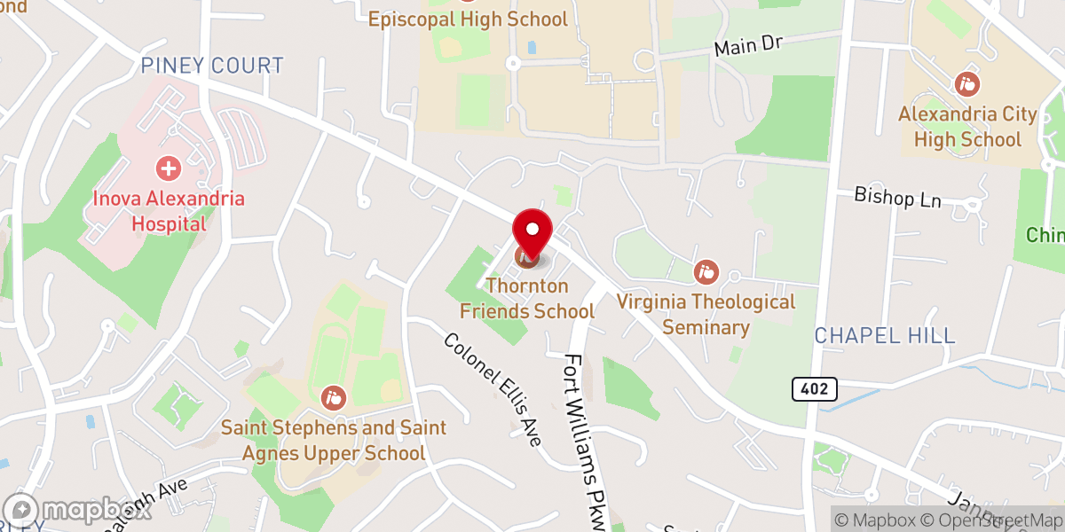 Map showing location of Beth El Hebrew Congregation