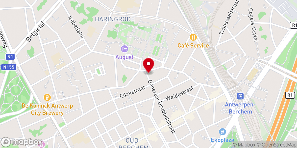 Map showing location of Kapel Generaal Drubbelstraat