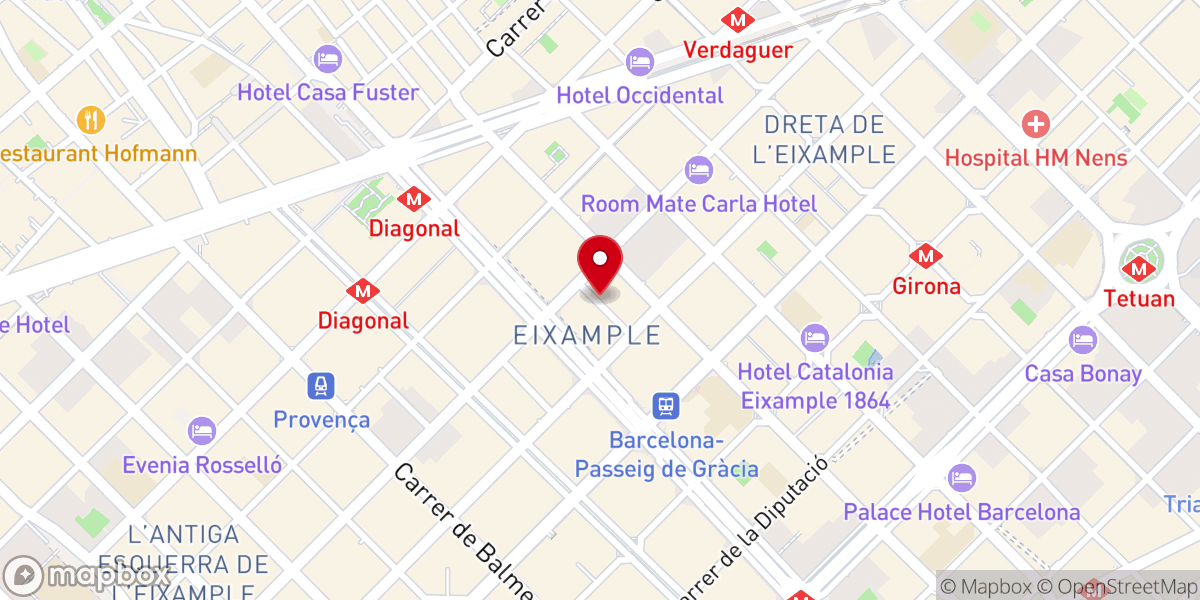 Map showing location of Capilla Del Santísimo Sacramento