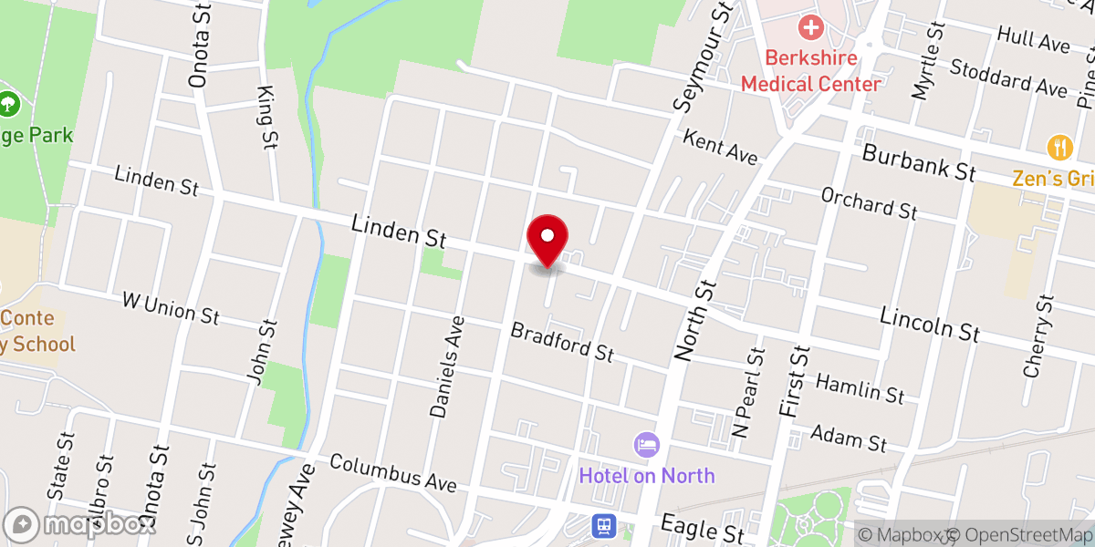 Map showing location of George B. Crane Memorial Center