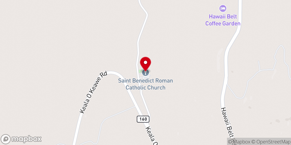 Map showing location of Saint Benedict Roman Catholic Church