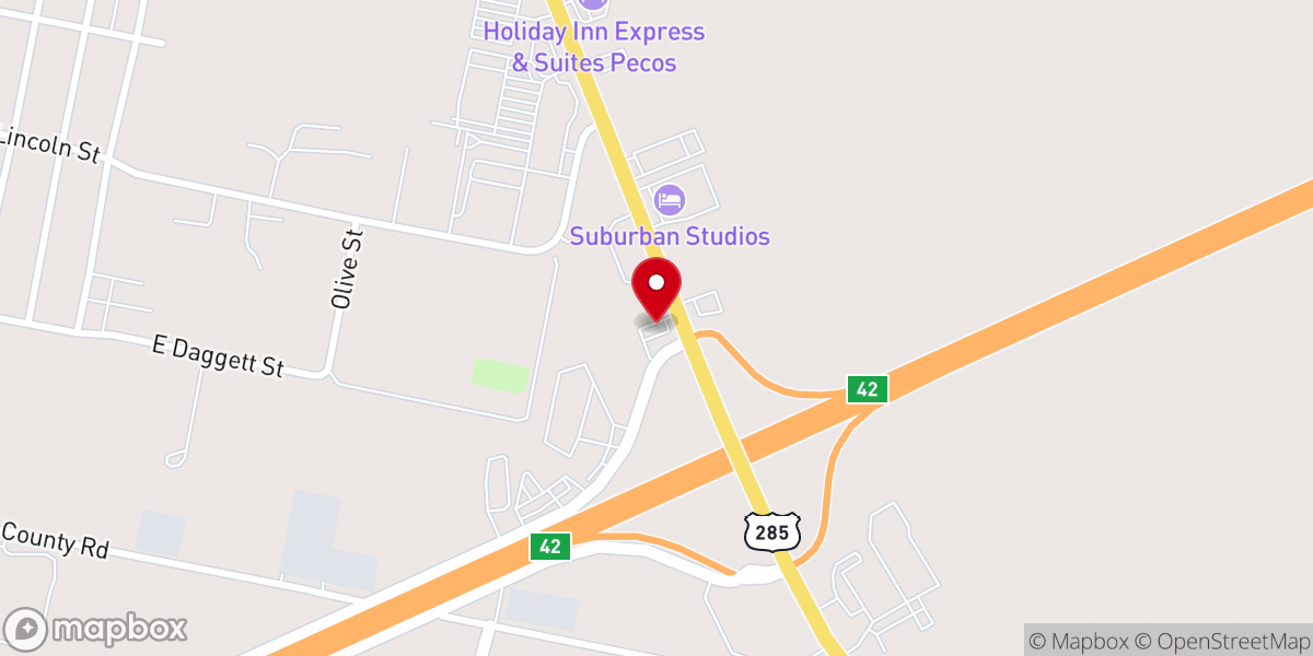 Map showing location of Sonic Drive-In