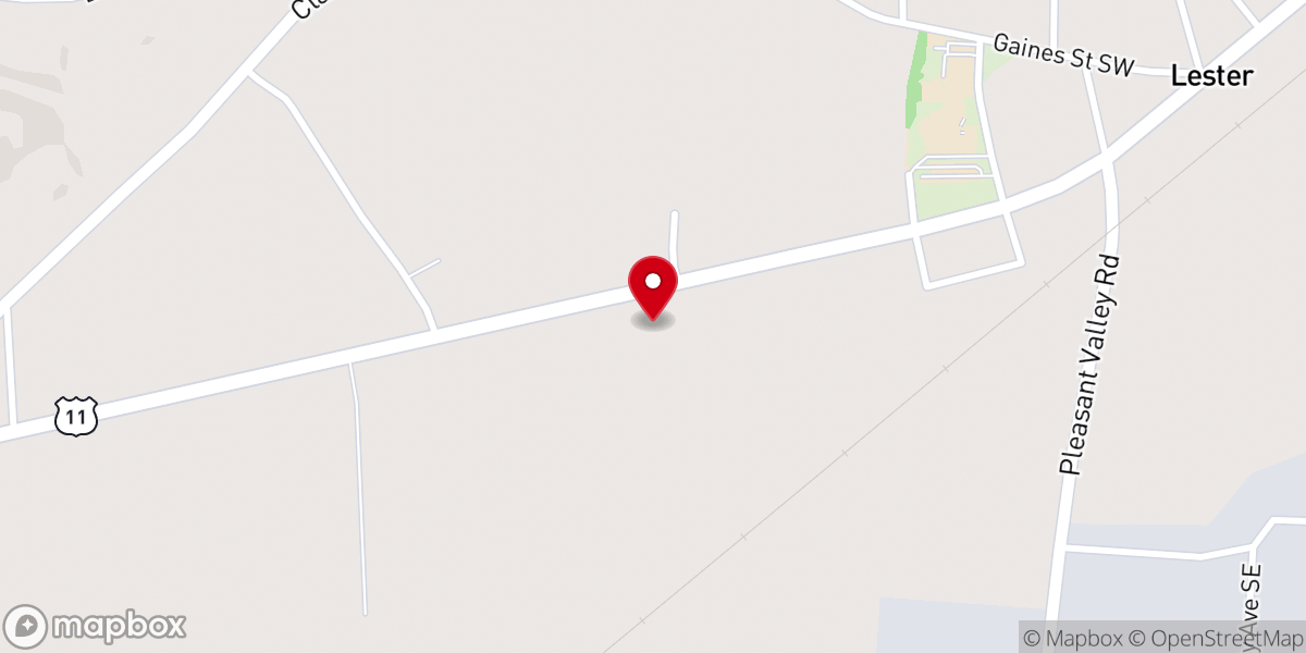 Map showing location of Lighthouse Baptist Church