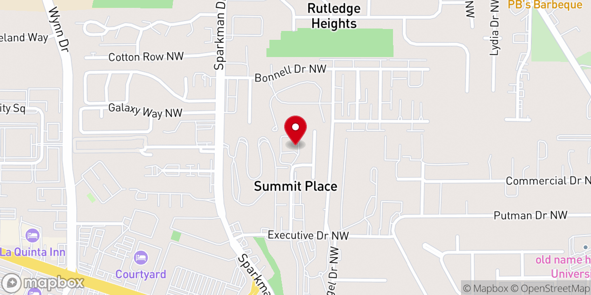 Map showing location of University United Methodist Church