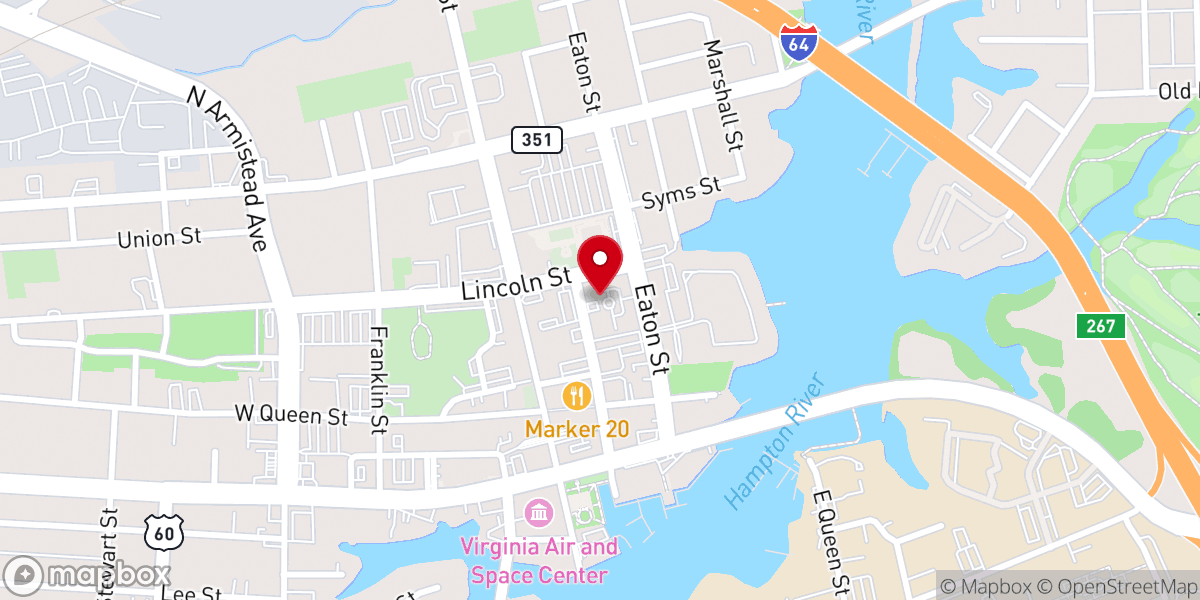 Map showing location of United Bible Temple