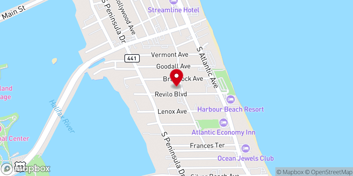 Map showing location of The Vine Church - Daytona Beach