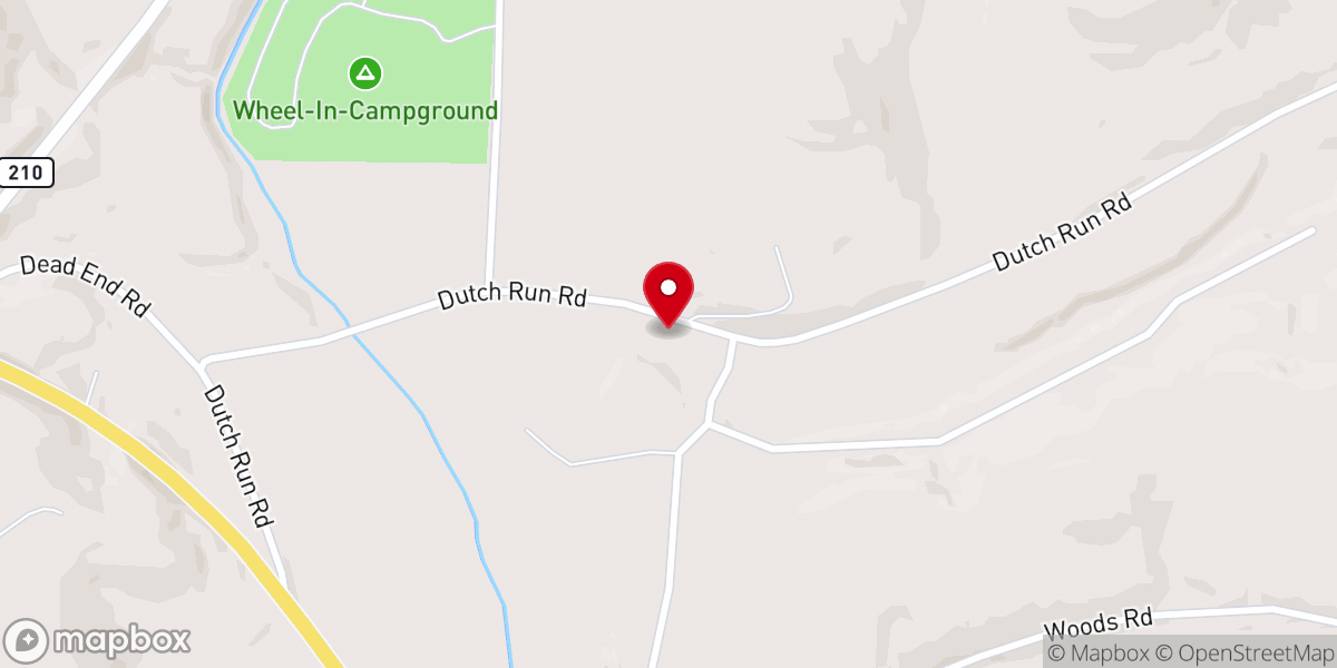 Map showing location of Plumcreek Church-The Brethren
