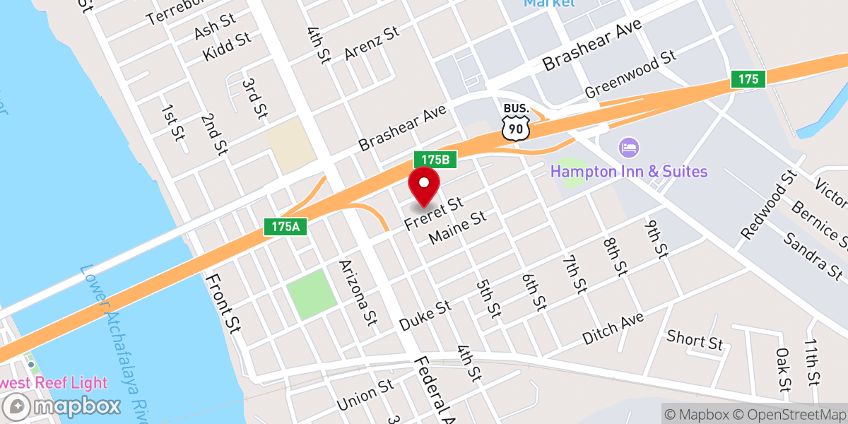 Map showing location of Lee Chapel AME Church
