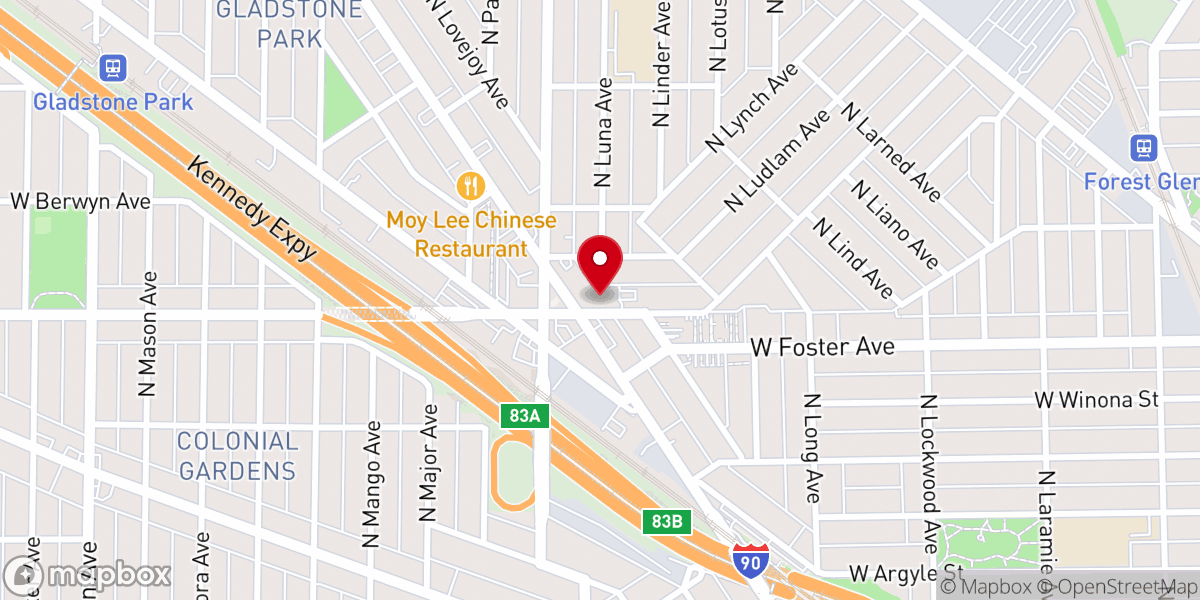Map showing location of The Church Of The Chicagoans