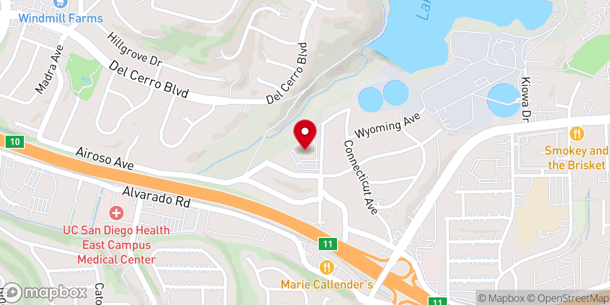Map showing location of Holy Spirit Anglican Church