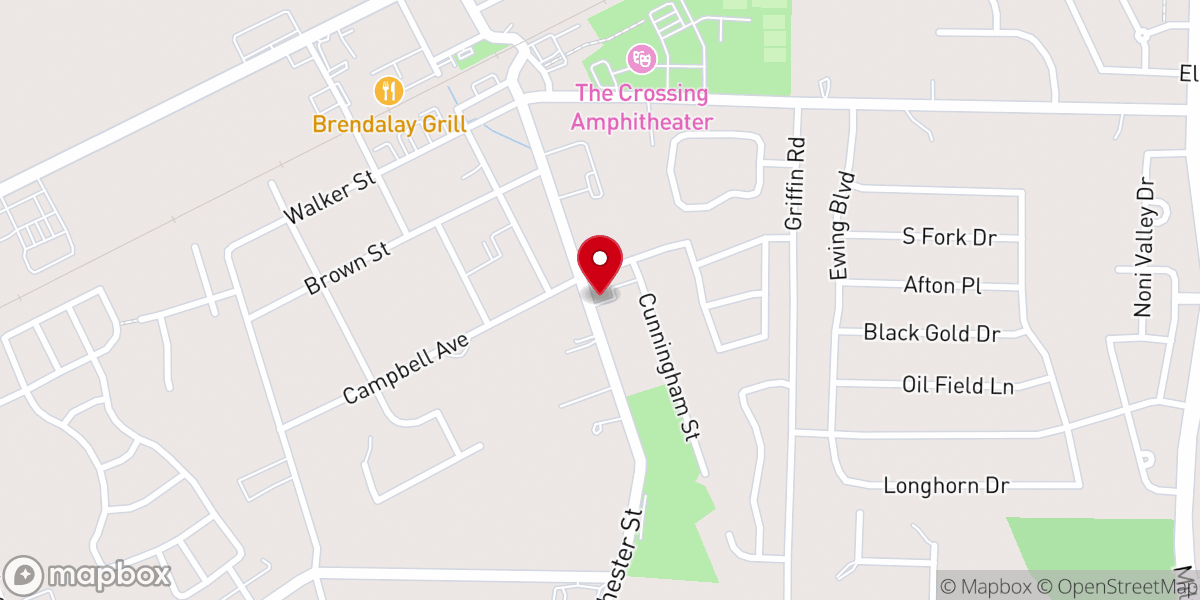 Map showing location of Living Word Lutheran Church