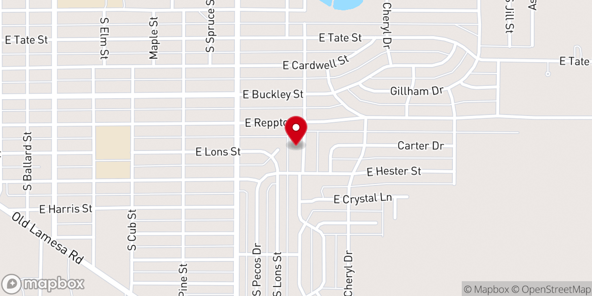 Map showing location of Church of God Parsonage