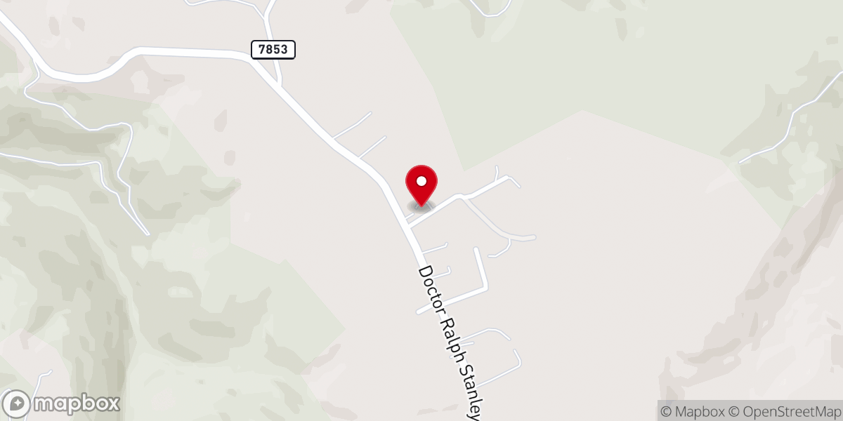 Map showing location of The New Maple Grove Church
