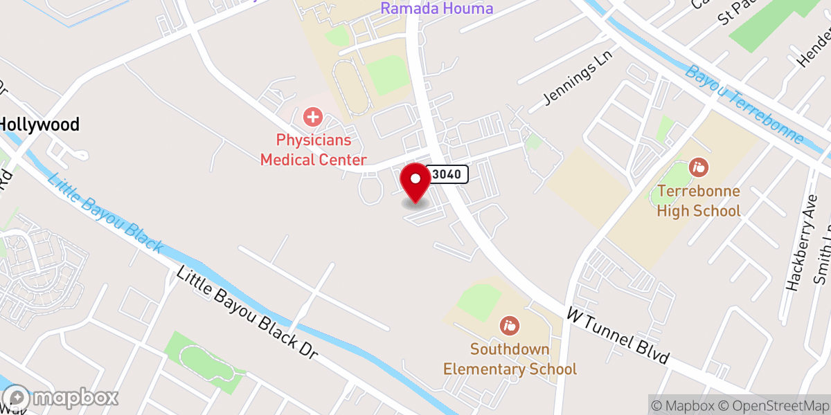 Map showing location of Creole Lanes